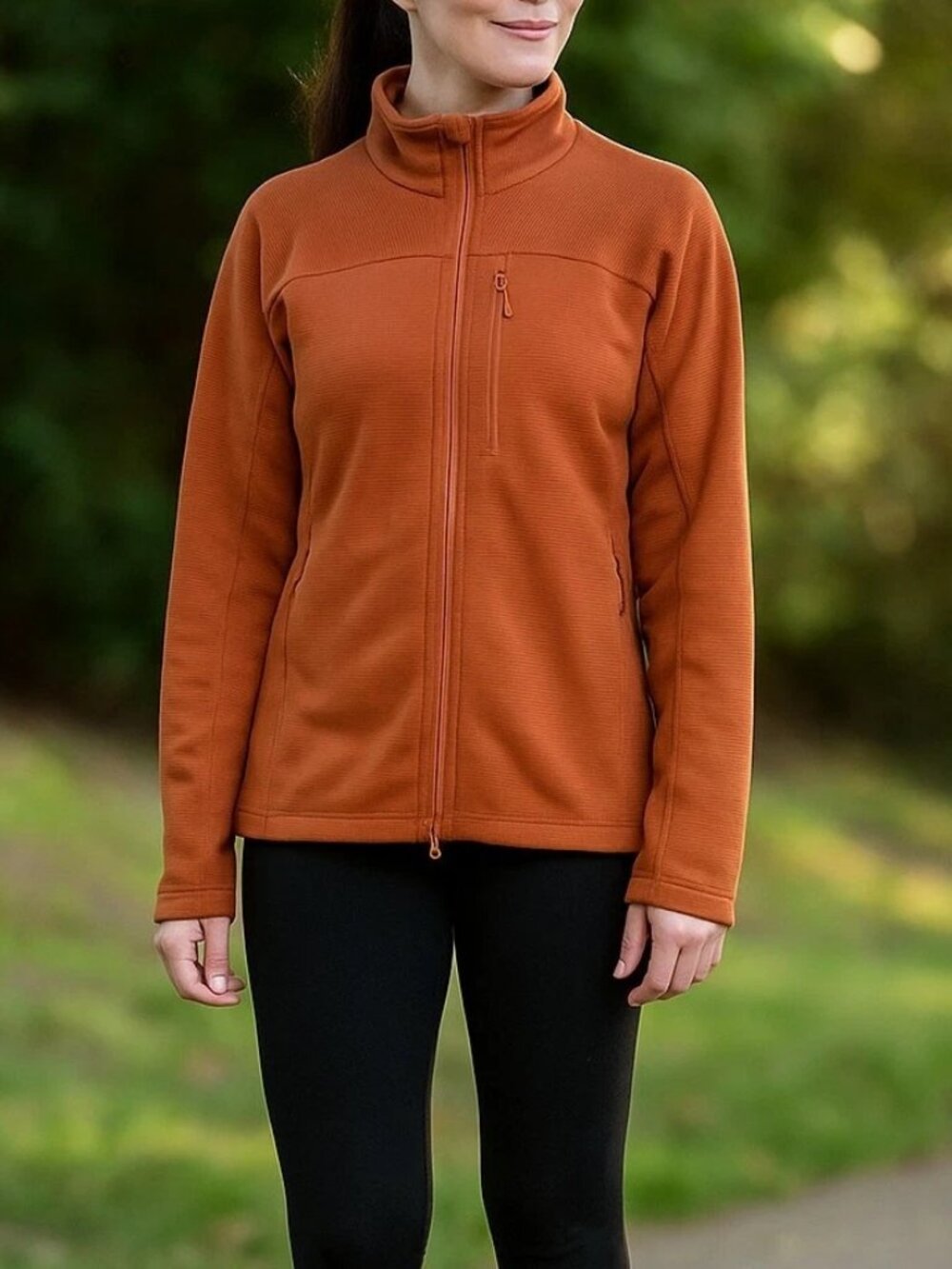 NEW Fjallraven Womens Abisko Lite Fleece Full Zip Jacket L NWT Terracotta Brown